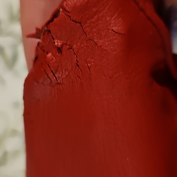 Red faux leather jacket - Picture 8 of 9